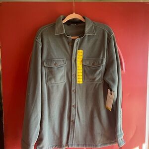 MEMBERS MARK polar fleece button up shirt